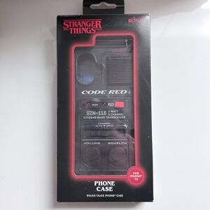 NWT Stranger Things Code Red Retro Walkie Talkie Iphone 16 Phone Case